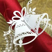 Wedding Bell Decorations Paper Bells Decorations Classy Wedding Bell Decorations Lucky Weddin Bell Decorations Bell Paper Paper Napkin Rings