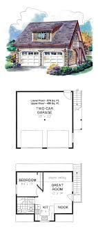 Country Style 2 Car Garage Apartment Plan Number 58563 With 1 Bed 1 Bath Garage Apartment Plan Garage Apartments Carriage House Plans