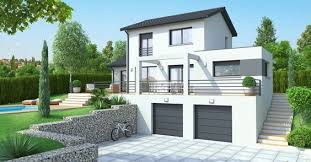 Formidable Maison Avec Sous Sol Sur Terrain En Pente Minimal House Design House Cladding House Designs Exterior