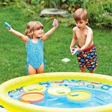 5 Games To Play With A Kiddie Pool Kiddie Pool Games Games For Toddlers Summer Kids