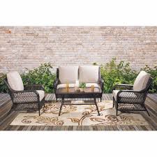 Essen 4 Piece Patio Set Ld18632 22 43x26 21 World Source International Afw Com In 2020 Patio Set Outdoor Furniture Sets Patio
