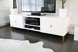 Ikea Restyle Mid Century Tv Stand A Beautiful Mess Ikea Tv Stand Living Room Tv Stand Living Room Hacks