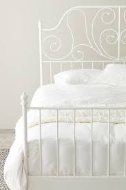 Leirvik Bettgestell Weiss Luroy 140x200 Cm Eisenbett Bettgestell Ikea Bett