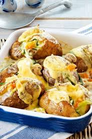 Ofenkartoffeln Mit Porree Pilz Rahm Rezept Lecker Rezepte Kochen Und Backen Rezepte Kochrezepte