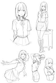 Drawing Template Free Download Anime Drawing Templates Anime Poses Reference Drawings Pinterest Anime Poses