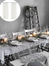Ikea Hack Hochzeit Alvine Spets Vorhang Zu Tischdecke Dekor Tisch Dekorieren Haus Deko