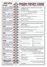 Signal Words For Present Perfect Present Perfect Teaching English Grammar Learn English Vocabulary