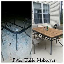 Patio Table Makeover Shattered Glass Redo Patio Furniture Makeover Patio Table Redo Diy Patio Table