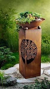 Pflanzsaule Mit Schale Albero Bei Weltbild Bestellen Pflanzen Rost Deko Garten Gartendekor