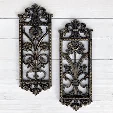 Vintage Plastic Wall Hanging Floral Homco Wall Decor Black Etsy Black Decor Wall Hanging Vintage