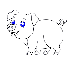 How To Draw A Cartoon Pig In A Few Easy Steps Easy Drawing Guides In 2021 Pig Cartoon Cartoon Drawings Easy Drawings