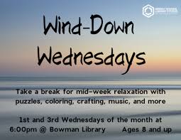 Gusty southwest winds will make it a bit challenging to be outdoors this wednesday with most of clark county under a wind advisory until this top stories. Wind Down Wednesdays Handley Regional Library System