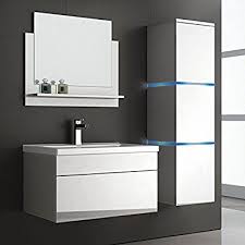 Home Deluxe Badmobel Set Wangerooge Weiss L Inkl Waschbecken Und Komplettem Zubehor Verschiedene Grossen Am Waschbecken Badmobel Set Hangeschrank Bad
