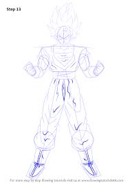 Learn How To Draw Goku Super Saiyan From Dragon Ball Z Dragon Ball Z Step By Step Drawing Tutorials Goku Drawing Goku Super Dragon Ball