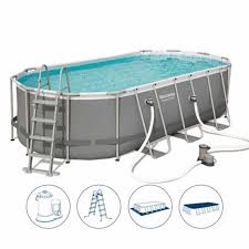 Bestway 56710 Power Steel Oval Aufstellpool Real Aufsteller Pool Pool Im Garten