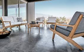 Post Modern Mid Century Styled Patio Furniture By Gloster For Stylish Sleek Simplistic Out Modern Outdoor Furniture Office Furniture Modern Outside Furniture