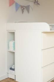 Kraftkids Storage Rack For Changing Table White Suitable For Malm Chest Of Drawers Wickeltisch Malm Kommode Babyzimmer Dekor