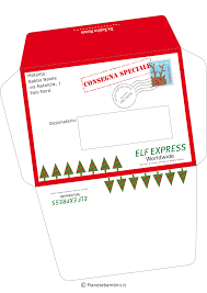 Busta E Lettera Originale Da Babbo Natale Ai Bambini Da Stampare Lettera A Babbo Natale Babbo Natale Natale