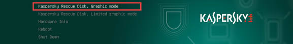 How To Launch Kaspersky Rescue Disk 18 Without Using Local Data Storages