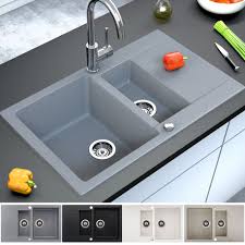 Granit Spule Kuchenspule Einbauspule Doppelspule Spulbecken Drehexcenter Siphon In Heimwerker Bad Amp Kuche Spulbecken Kuchenspule Unterschrank Waschbecken