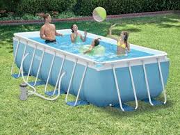 Image Kit Piscine Tubulaire Intex Prism Frame Rectangulaire 488 X 244 X 107cm Filtration Car Piscine Tubulaire Rectangulaire Piscine Tubulaire Piscine Hors Sol
