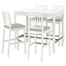 Pauses café, pour dessiner ou faire les devoirs, faire ses. Ekedalen Ekedalen Bar Table And 4 Bar Stools White Orrsta Light Grey Ikea