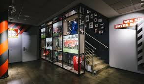 Schwadbud Bayer 04 Leverkusen By Schwitzke Group Leverkusen Germany Sports Showroom Store Design Branding Br Sport Bar Design Bar Interior Design Bar Design