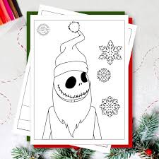 Click on the coloring page to open in a new window and print. Download The Best Nightmare Before Christmas Coloring Pages