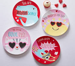 Valentine's day, also called saint valentine's day or the feast of saint valentine, is celebrated annually on february 14. Valentine S Day Plates Pottery Barn Kids