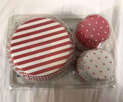 New Ikea Muffin Liner Or Cupcake Baking Cup Color Red Polka Dot Stripes Ebay Baking Cups Novelty Birthday Cakes Baking Items