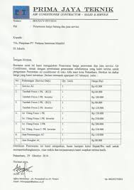 Surat Penawaran Harga Barang Dan Jasa Service Kepemimpinan Surat Desain