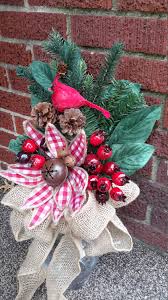 Christmas Cemetery Spike Grave Decoration Holiday Grave Flowers Mausoleum Floral By Goodwreathsb Cemetery Decorations Grave Decorations Cemetary Decorations