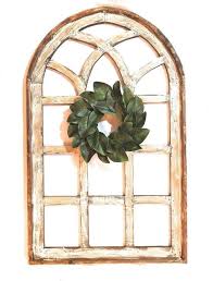Farmhouse Wooden Wall Window Arch Large Wood Window Frame 2 Etsy Wood Window Frame Arched Wall Decor Farmhouse Wall Decor