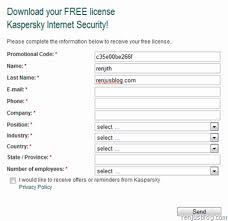 Free Kaspersky Internet Security 2011 Original 1 Year License Key