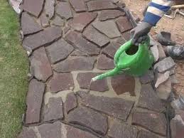 Terrassengestaltung Terrassenplatten Verlegen Natursteinplatten Bruchsteinplatten Tutorial Youtube Garten Pflaster Natursteinplatten Betongarten