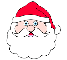 Simple Santa Head Christmas Drawing Christmas Drawings For Kids Xmas Drawing