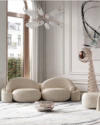 Living Room In Neutral Tones With A Contemporary Trend Design En 2020