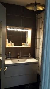 I Love So Much My Bathroom With Full Of Ikea Hack The Molger Mirror Was Recreated Into A Luxury One With Ikea S Ikea Ceiling Light Ikea Mirror Bathroom Mirror