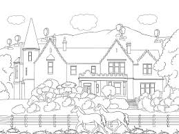 Winter snowman landscape coloring pages is a nice coloring image of winter season. Scenery Coloring Pages For Adults Best Coloring Pages For Kids