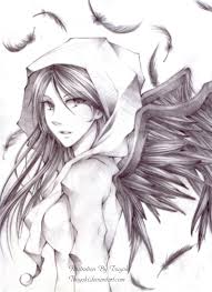 Anime Drawings Of Angels Angel Drawing Demon Drawings Anime Drawings
