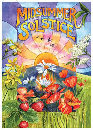 Summer Solstice Card Celtic Wheel Of The Year Summer Solstice Midsummer Summer Solstice Party