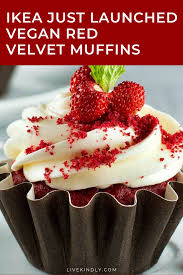 Ikea Just Launched Vegan Red Velvet Muffins Red Velvet Muffins Vegan Supermarket Red Velvet