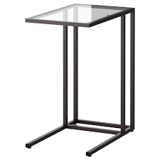 Vittsjo Laptop Stand Black Brown Glass 35x65 Cm Ikea Laptop Stand Ikea Ikea Side Table Ikea Vittsjo