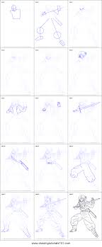 How To Draw Trunks From Dragon Ball Z Printable Step By Step Drawing Sheet Drawingtutorials101 Com Drawing Sheet Dragon Drawing Dragon Ball Z