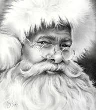 Realistic Santa Drawing Google Search Christmas Drawing Vintage Christmas Christmas Art