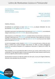 Les 25 meilleurs modèles et conseils pour n'importe quel job. Exemple De Lettre De Motivation Pour L Universite Licence