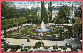 Feankfurt Flower Ground Floor In Palmengarten Postmark 17 7 1906 Postcard Garten Flowers