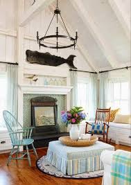 Nautical New England Style Living Room Decor Ideas Nantucket Home Cottage Living Rooms House Interior
