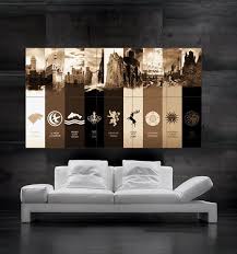 Homygawd Game Of Thrones Houses Game Of Thrones Wall Prints