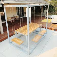 For instance here we have the value of 2 row and 2 column, i.e, degree of smaira. Grey 6 Seater Swingtable Cedar By Swingtables Seen At Private Residence Torrance Wescover